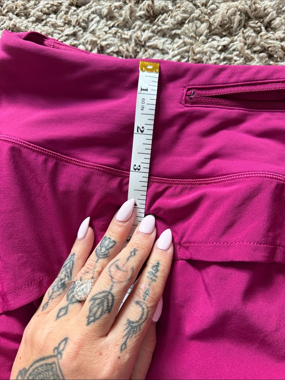 lululemon athletica Women's Athletic Shorts in Magenta - Picture 8 of 8